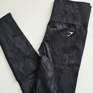 Gymshark Adapt Camo Seamless Body Fit Leggings Grey Size S NWT